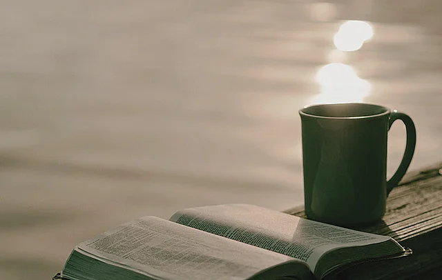 Literaturmotiv mit Buch als Symbol für englischsprachige Literaturkurse.